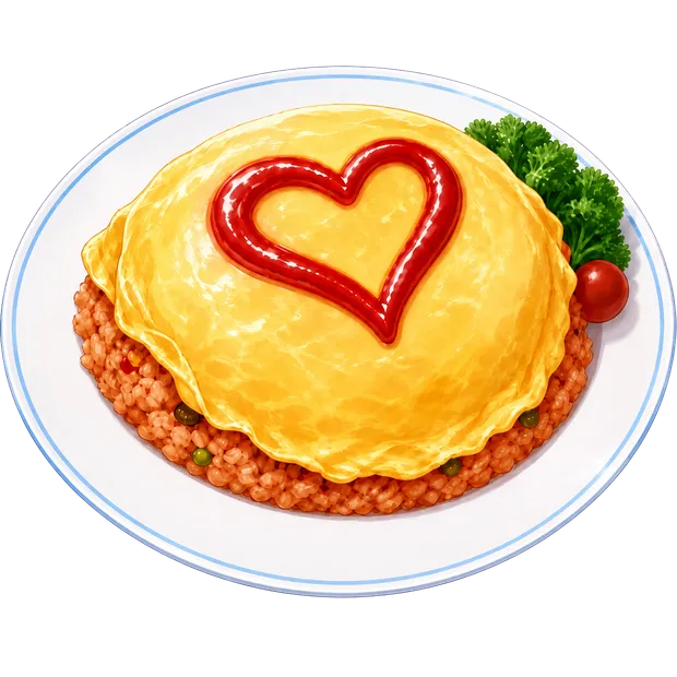お絵描きオムライス
